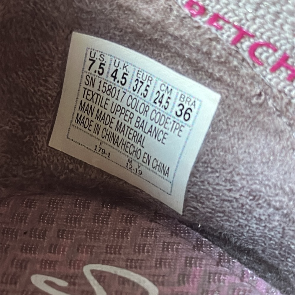 Skechers Cleo Flats Memory Foam Metallic Fibers Stretch Fit - Picture 12 of 13